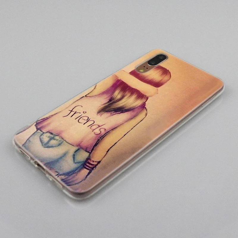 Мягкий силиконовый чехол love you forever best friends для Huawei P30 P20 P10 P9 P8 Lite 2017 Pro Mini P Smart 2019 Plus