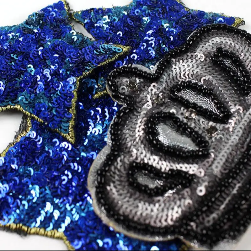 Высококачественные нашивки с блестками на заказ большие в виде попугаев