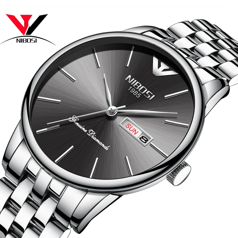 

NIBOSI Heren Horloge Waterproof Classic Dress Men Watch Top Brand Luxury Famous Brand Watch Date And Week Man Clock 2018 New