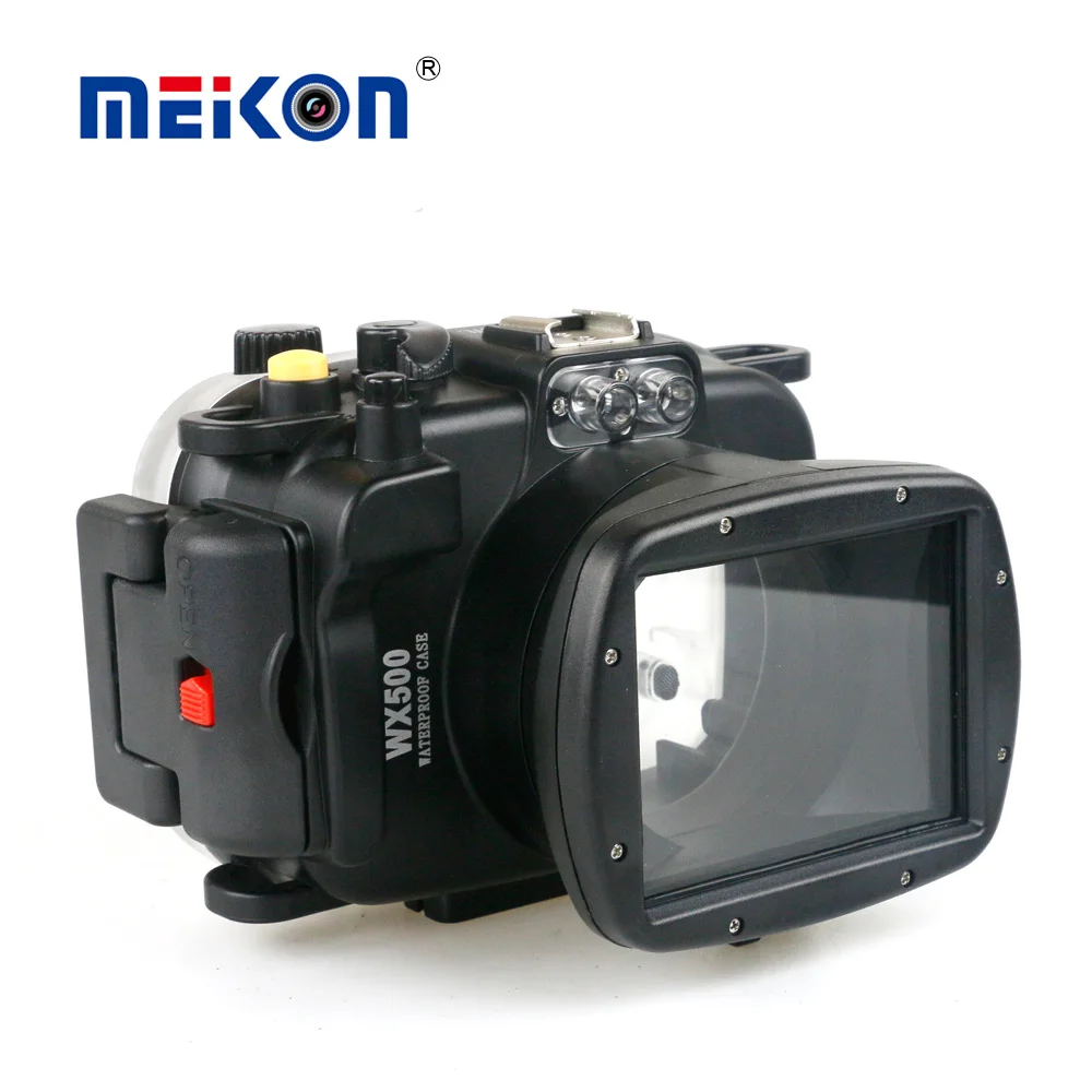 40 м 130 футов Водонепроницаемый подводный корпус чехол для Canon PowerShot WX500 + поднос с