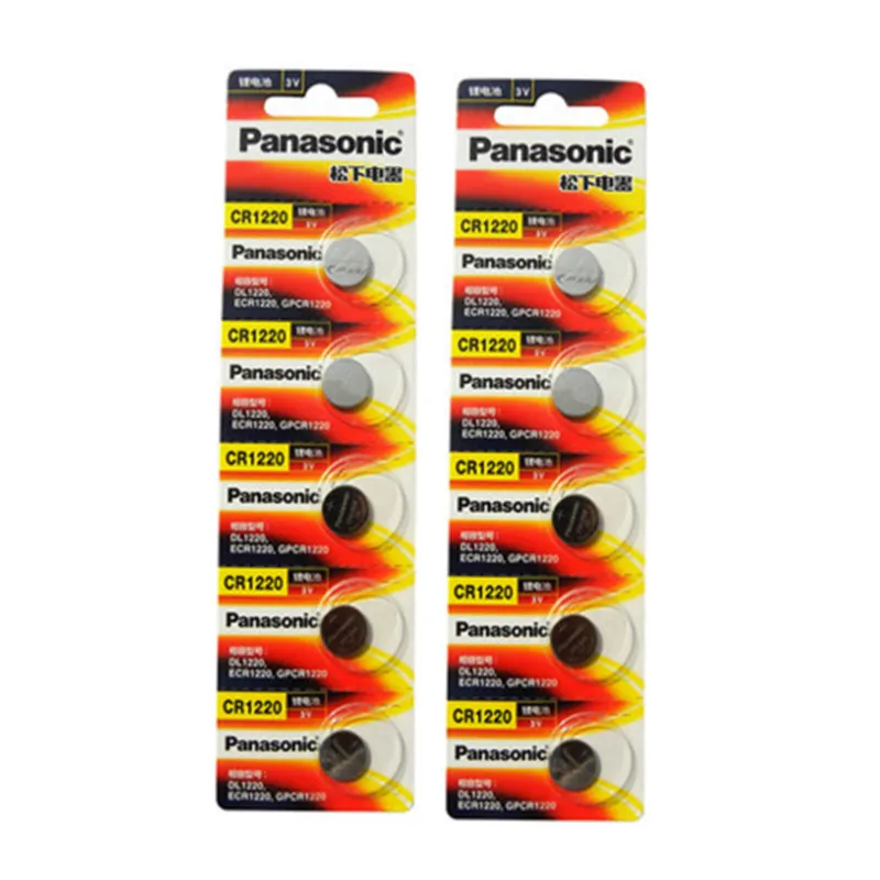 Литиевая батарейка 10X для PANASONIC CR1220 BR1220 DL1220 ECR1220 LM1220 3 в Кнопочная часов