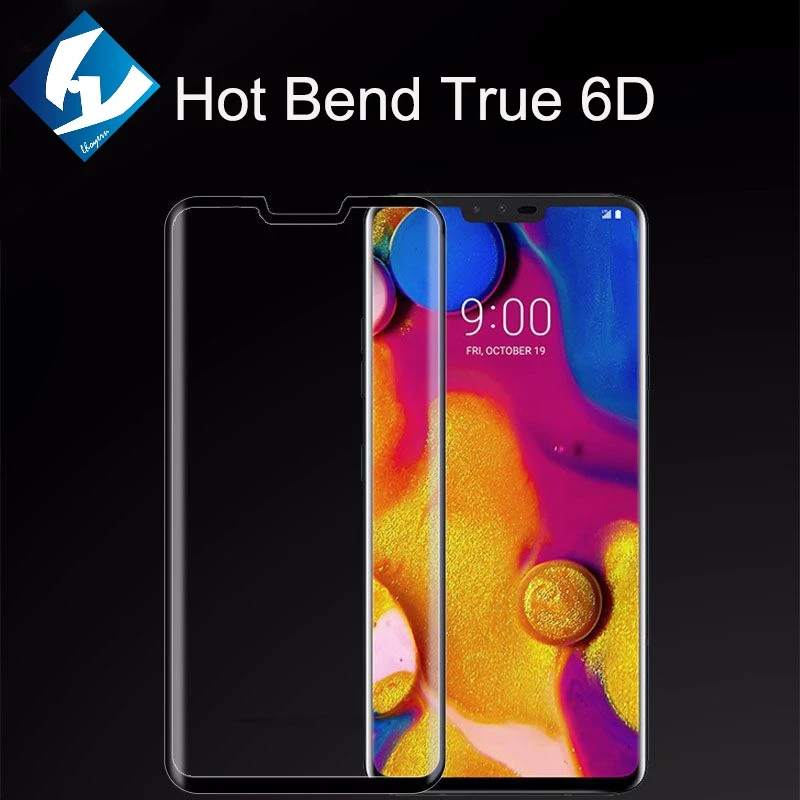 2 шт./лот 6D закаленное стекло 9h для LG V40 G7 ThinQ плюс Экран Full Cover + V30 2018 фильм двойной