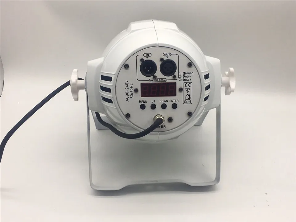 Светодиодный DJ Par 6в1 RGBWA UV 18X18 W светодиодный Par lata de Grado непроницаемый IP20 Aluminio Negro vivienda 90 V-240 V