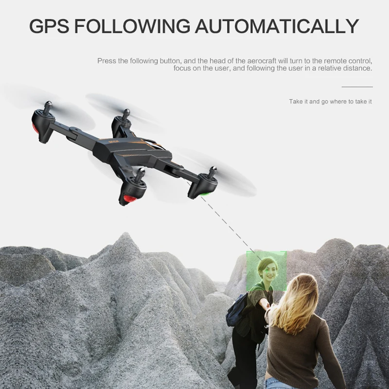 GPS-Дрон функция следования Wi-Fi FPV 360 градусов | Игрушки и хобби