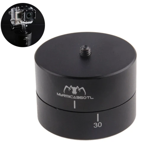 MYRMICA 360TL Time Lapse Pan and Tilt Head / 360 Degree Auto Rotation Camera Mount for GoPro(Black) |