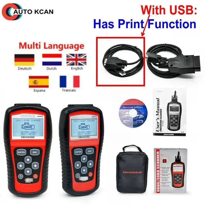 Автомобильный сканер MaxiScan ms509 считыватель кодов MS509 OBDII OBD OBD2 Maxiscan автомобильный