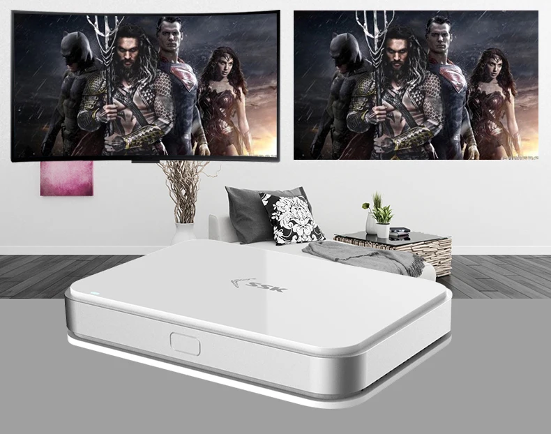 SSK SSP-Z300 беспроводной литой, Двойной диапазон 2,4 ГГц 5 ГГц WiFi Miracast Airplay DLNA tv Stick адаптер приемник дисплей ключ