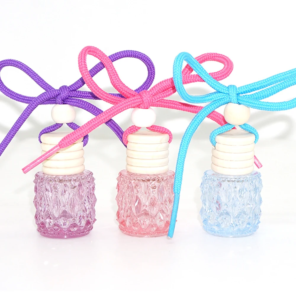 

Car Pendant Ornaments Empty Bottle Suspension Cute Auto Interior Decoration Fragrance Essential Oil Container Without Perfume