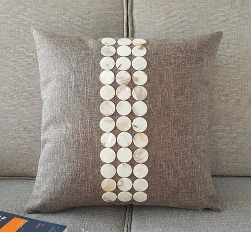 

Новинка, чехлы для подушек ручной работы в американском стиле с морскими раковинами