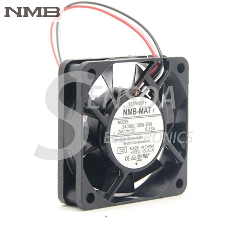 Оригинальный вентилятор охлаждения для NMB 2406KL 05W B59 постоянный ток 24 В 0.13A 6 см 6015