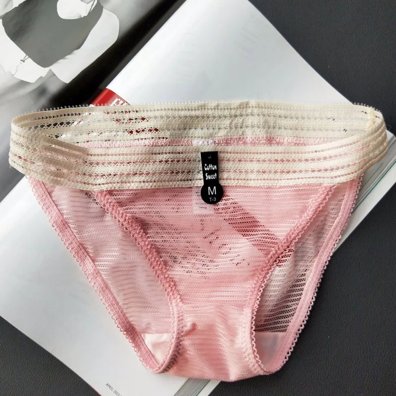 pink SP& CITY, женское сексуальное прозрачное нижнее белье, женское нижнее белье, хлопковое нижнее белье, женские кружевные трусики, сексуальное нижнее белье, стринги - Цвет: pink