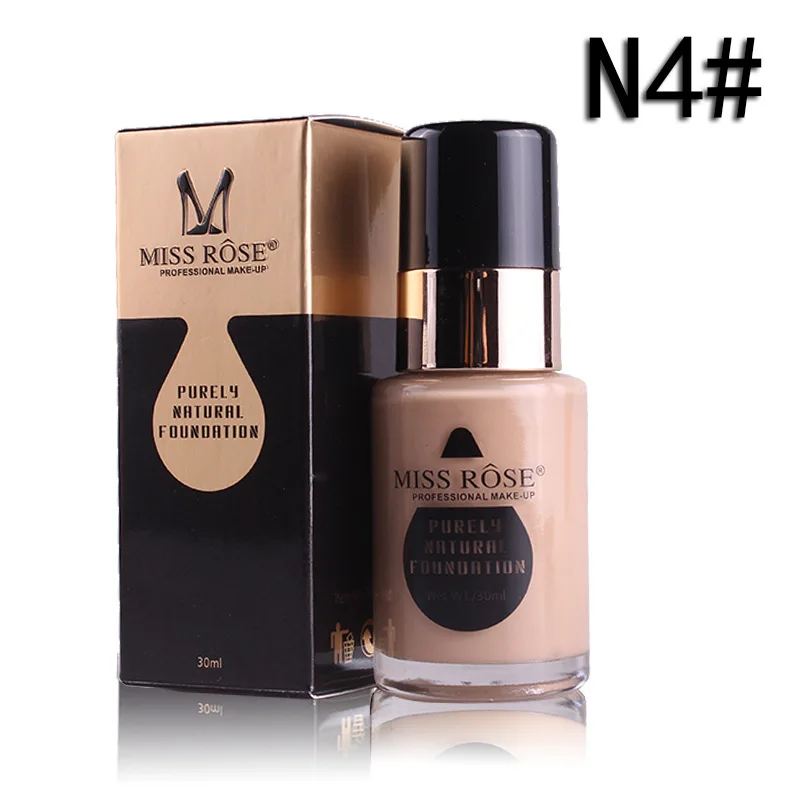 MISS ROSE 30MLGlass Bottle Foundation Repair Nourishing Concealer Foundation