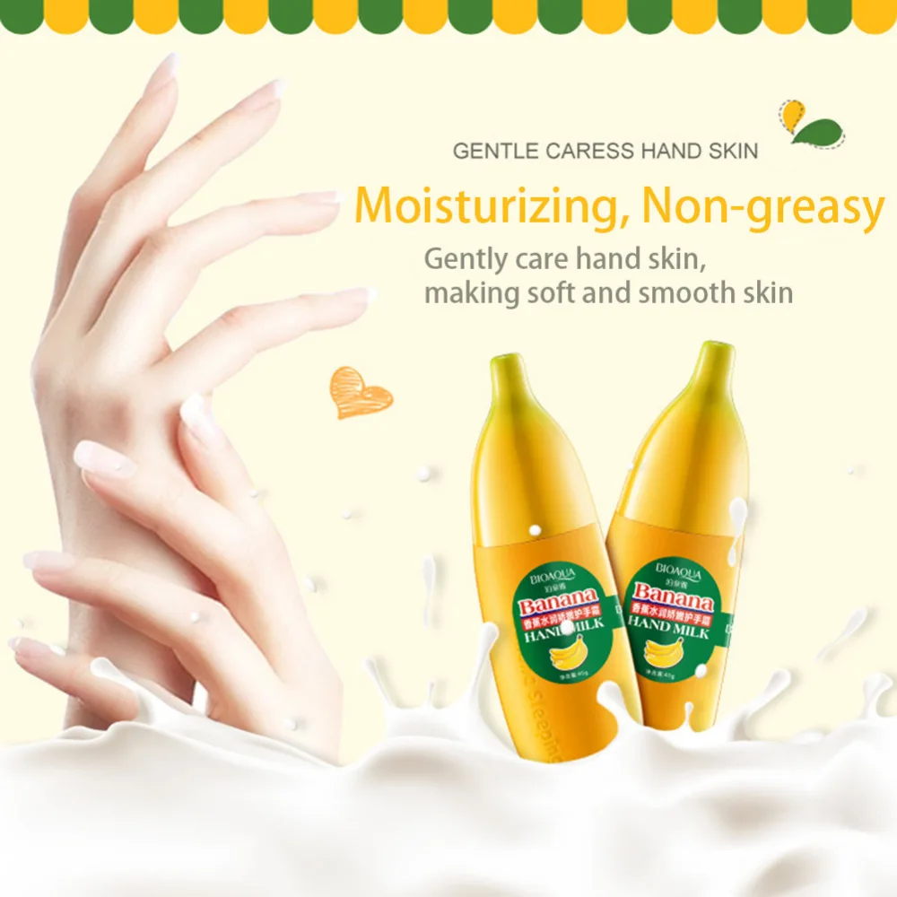 Антивозрастной увлажняющий крем для рук с милым молочным Персиком бананом и