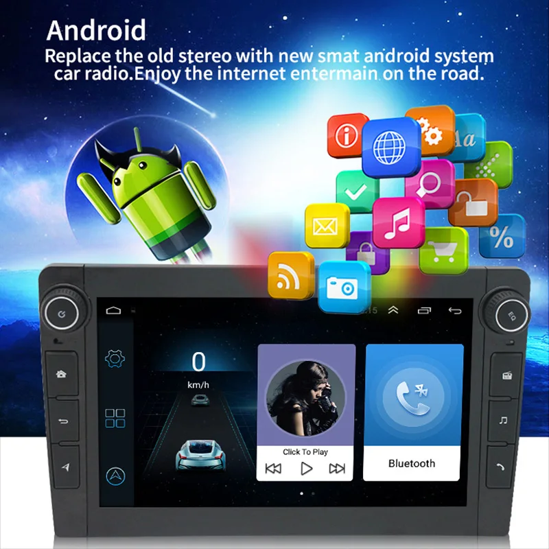 SWM 8 &quot Android 1 Радио Стерео gps навигация Авторадио Bluetooth реверсивное изображение