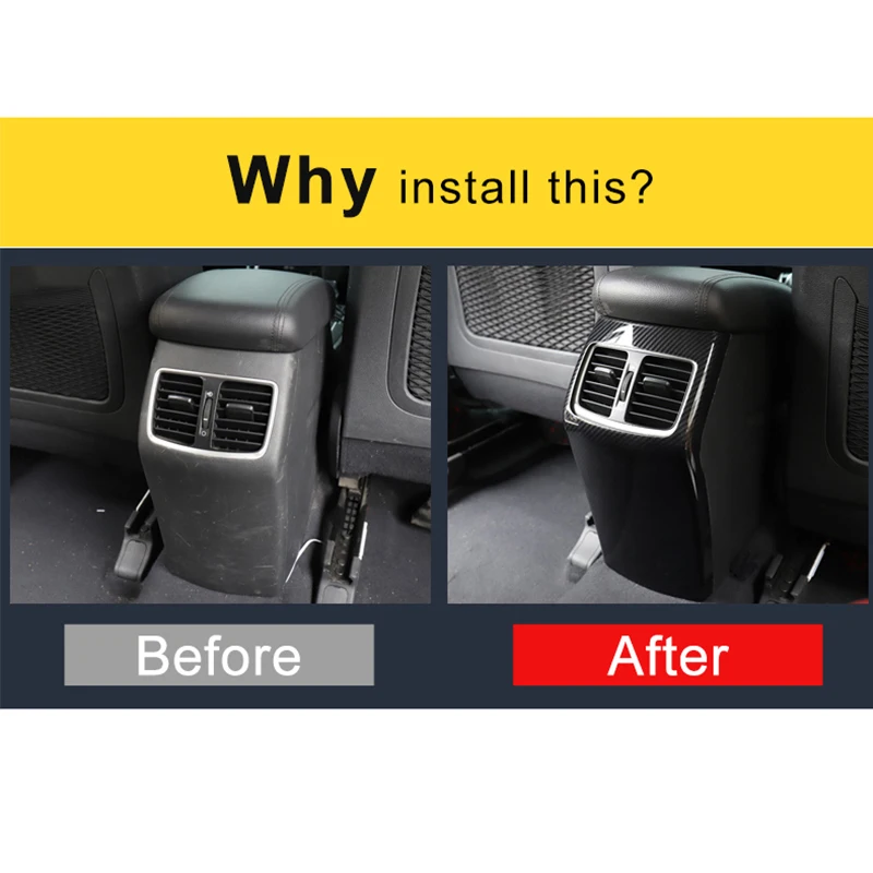 ABS Car Rear Armrest Box Panel Cover Children Anti Kick Protective Case For Hyundai Tucson Accessories