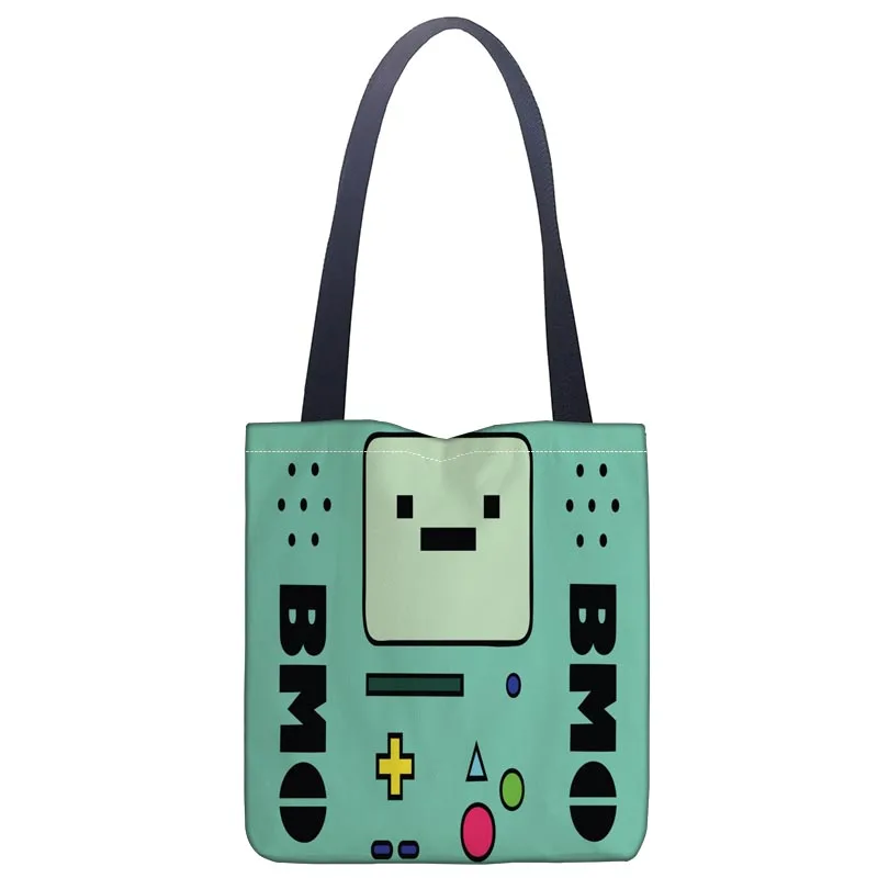 

New Adventure Time printed canvas tote bag convenient shopping bag woman bag student bag Custom your image