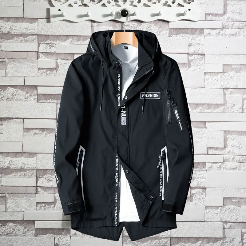 Мужская повседневная куртка в Корейском стиле с галстуком-бабочкой свободного