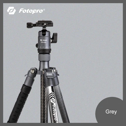 Fotopro легкий штатив профессиональный портативный дорожный штатив из углеродного волокна с шаровой головкой для DSLR X-Aircross 1 - Цвет: grey