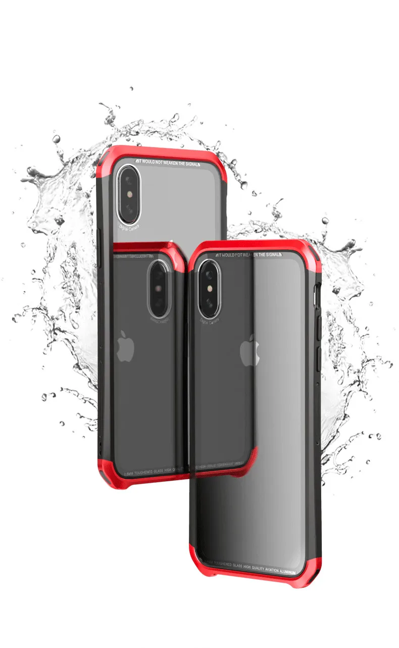 Для iPhone X бампер чехол гибкий алюминиевый Гибридный противоударный металлический каркас чехол для iPhone XS Max XR 8 7 Plus роскошный корпус