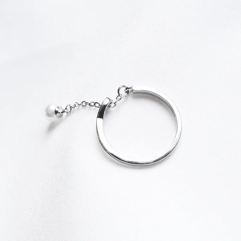 Подлинная цепочка из стерлингового серебра 925 пробы с кисточками и цирконием