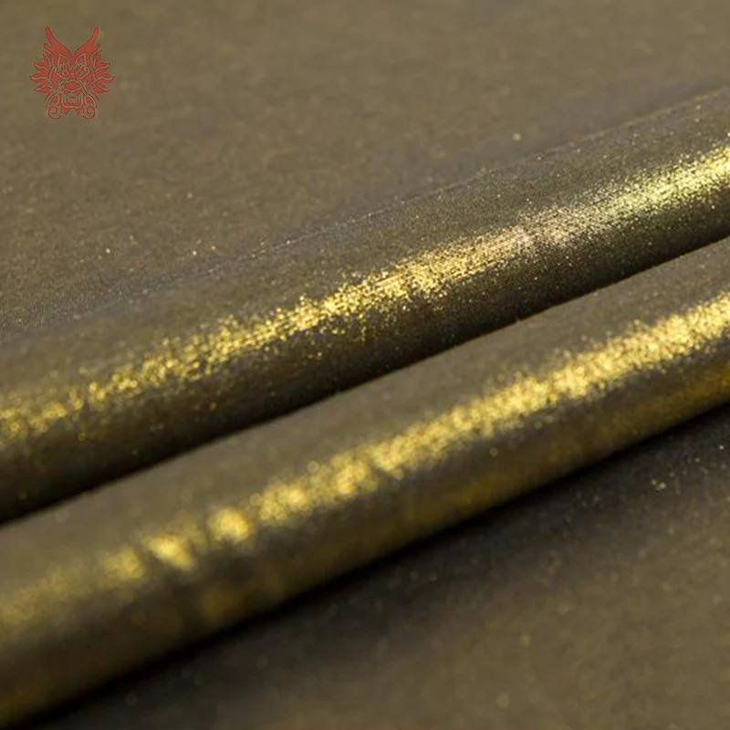 Новая мода синий желтый золотой бронзированный хлопчатобумажные ткани шелковые