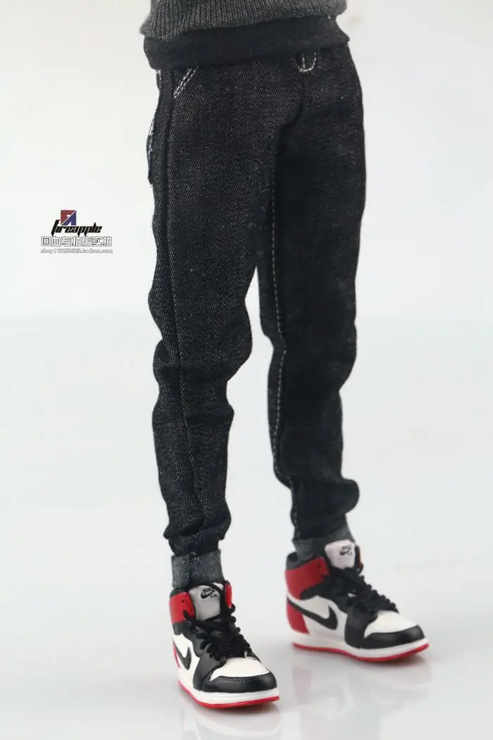 Коллекция 1/6 года фигурка солдата брюки черные синие джинсы модель Slim Cut