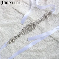 janevini crystal satin wedding belts diamond rhinestone bridal belt bride ribbon sash belt with stones for evening prom dresses