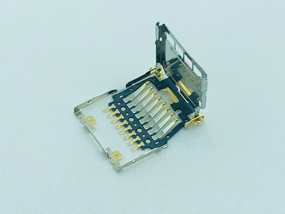 8 контактный Micro Flip TF/SD слот для карты памяти держатель лотка адаптер считывателя