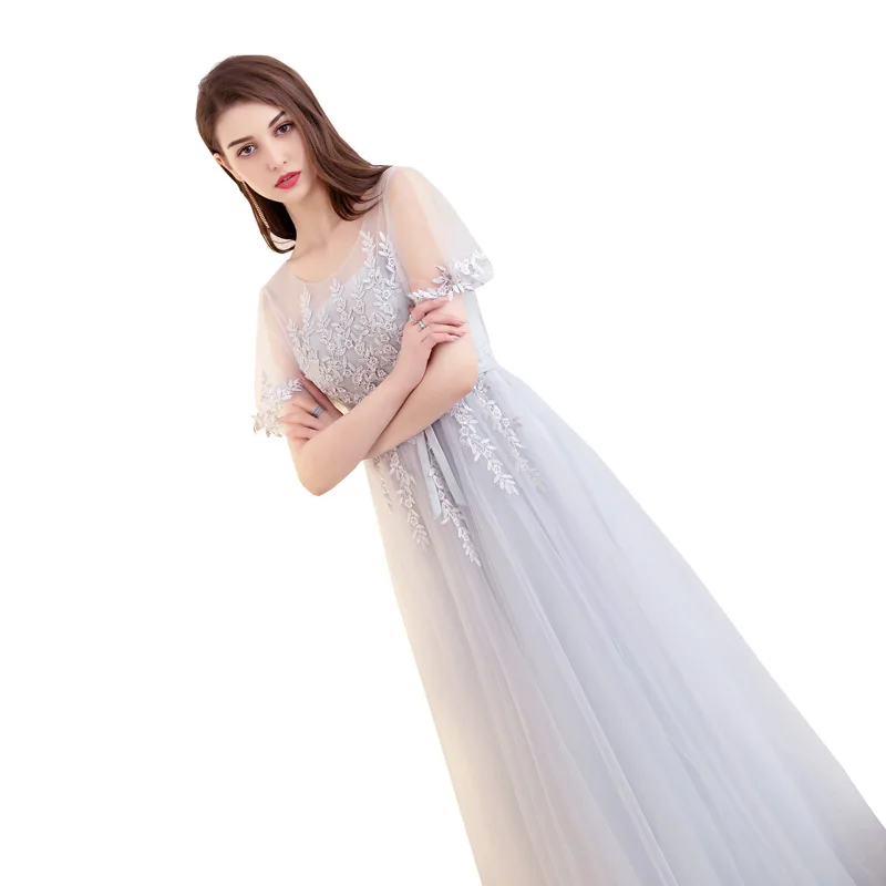 FADISTEE, Новое поступление, платья для выпускного вечера, длинное платье, Vestido de Festa, ТРАПЕЦИЕВИДНОЕ, с аппликацией, Тюлевое, кружевное, вечерние платья, торжественное, вечернее платье