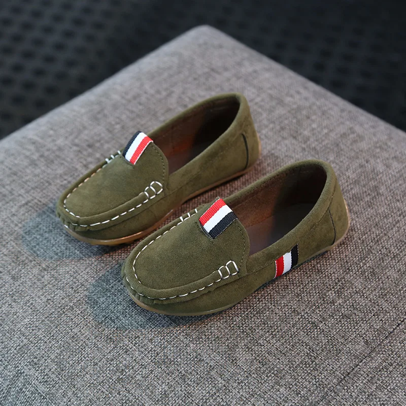 Детские лоферы Обувь для мальчиков кроссовки без шнуровки Мягкая детская