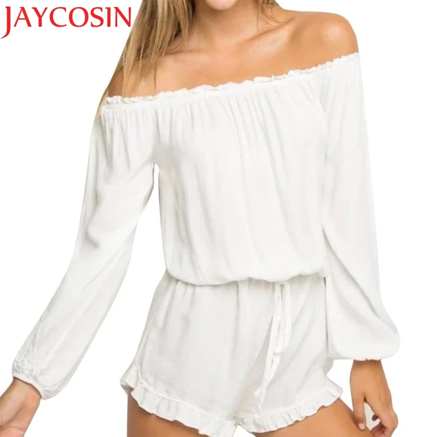 2017 новые модные женские пляжные повседневные сексуальные с открытыми плечами