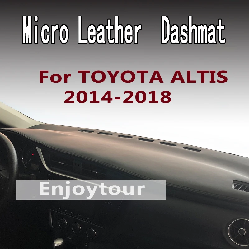 Кожаный коврик для приборной панели TOYOTA COROLLA ALTIS 2014-2018 защита от солнечного света