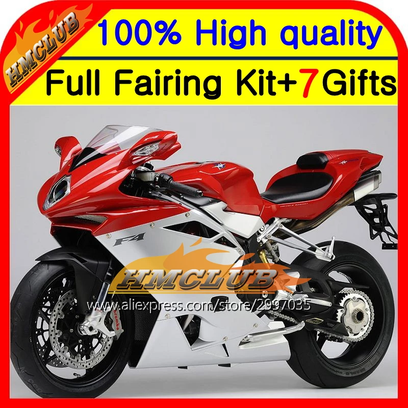Корпус для MV Agusta F4 05 06 R312 750S 1000 2005 2006 красный серебристый 4HM80 R 750 1000R 312 1078 11 MA