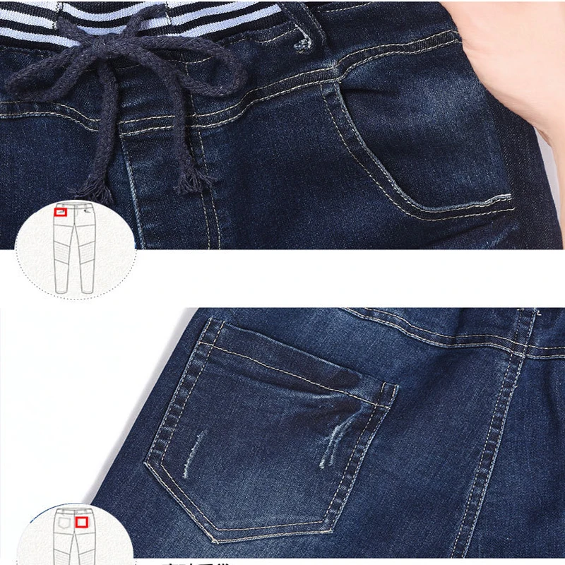 Женские Эластичные зауженные джинсы большого размера с высокой талией