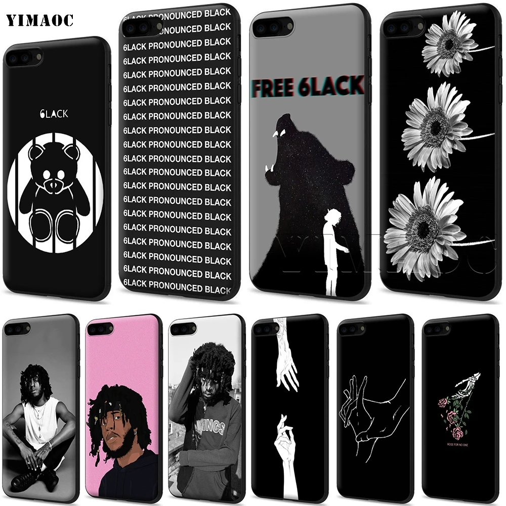 YIMAOC 6lack мягкий чехол для Apple iPhone SE 2020 5 5s 6 6s 7 8 Plus XR X Xs 11 12 Pro Max mini|Бамперы| |