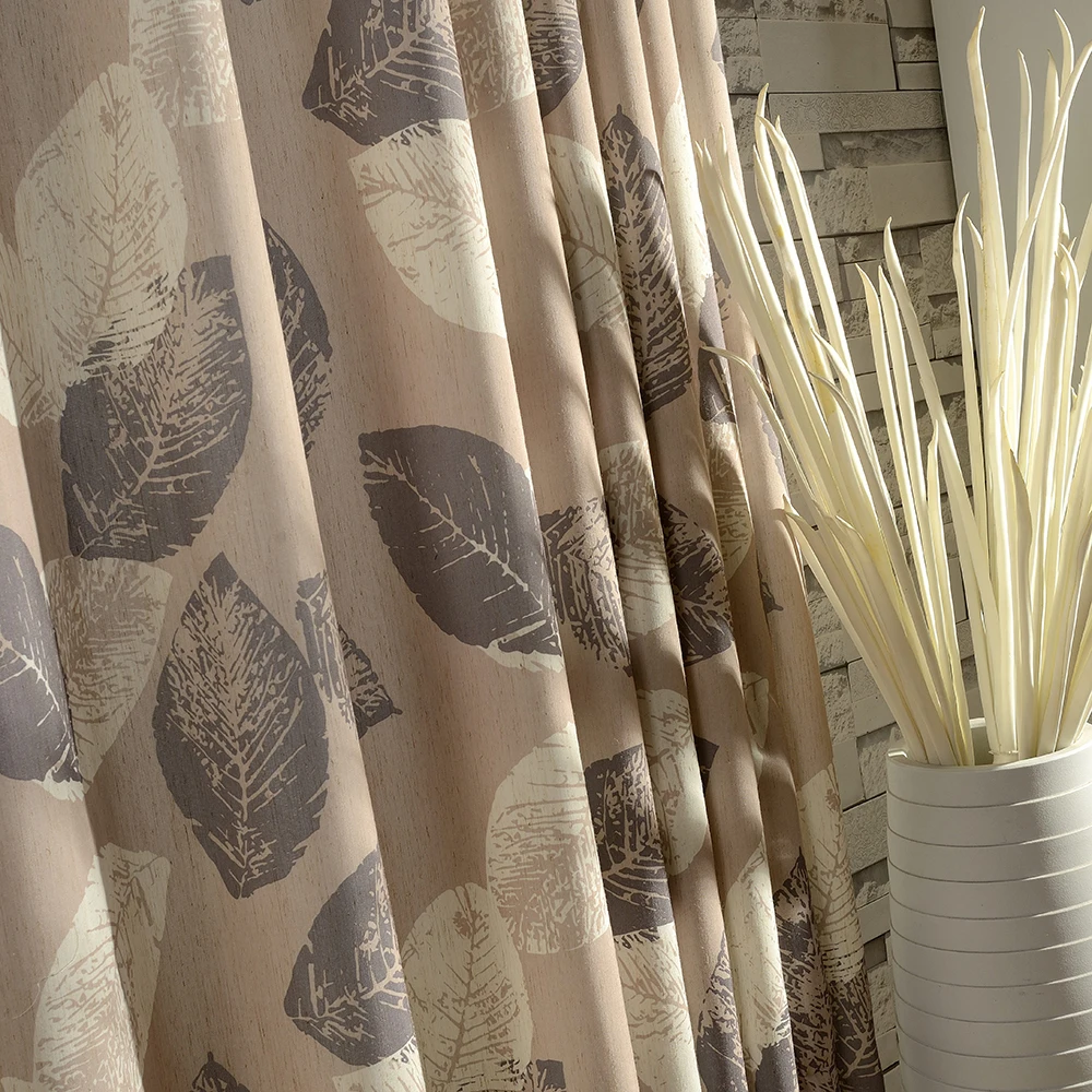 Dsinterior штора печати полиэстер хлопок занавес для гостиной или спальни|curtains for|curtains