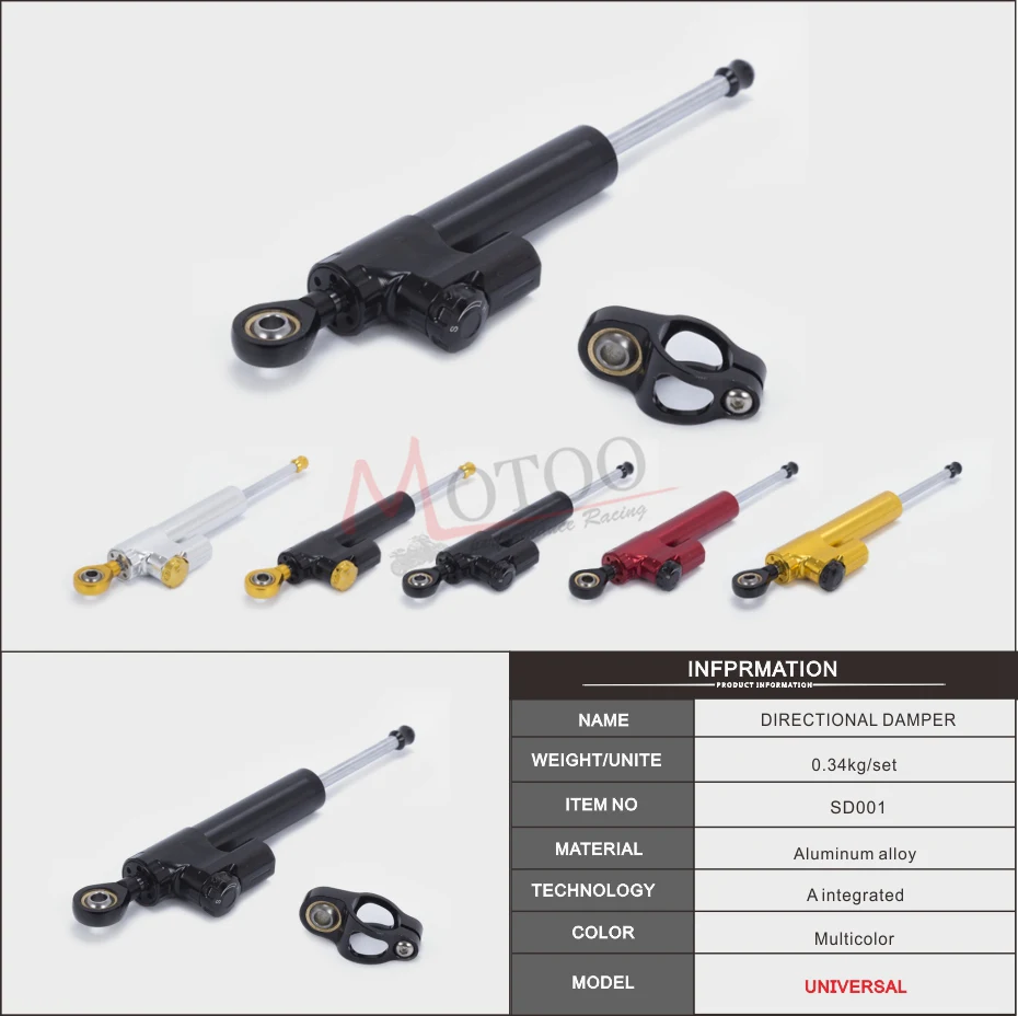 Моту бесплатная доставка рулевой демпфер мотоцикла ЧПУ Стабилизатор Линейный