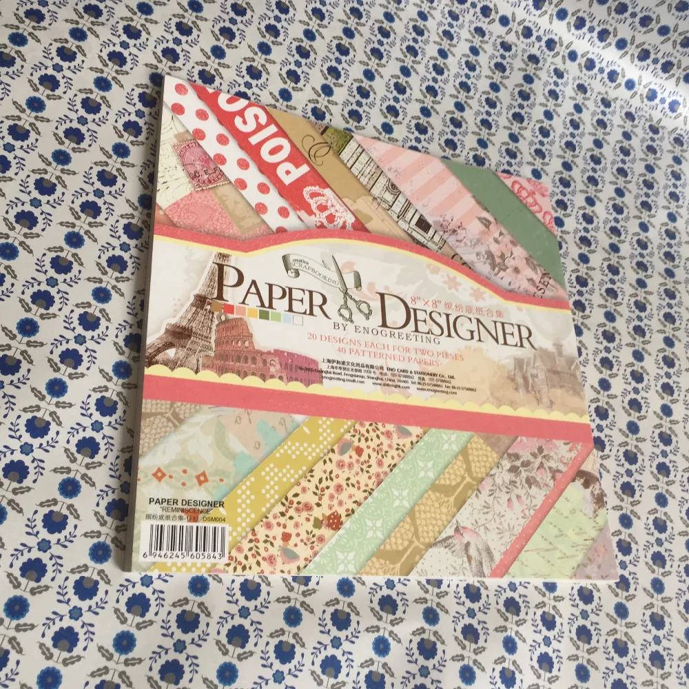 ENO поздравительная бумага для рукоделия 8 дюймов дизайна винтажный Парижский