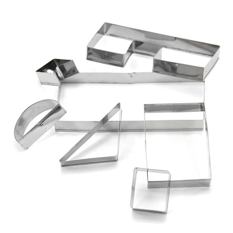 7PCS Stainless Steel Cookie mold Biscuits Christmas Molds Set For Cakes Gingerbread House Cookies Cutter Baking Tools cake molds|Формочка