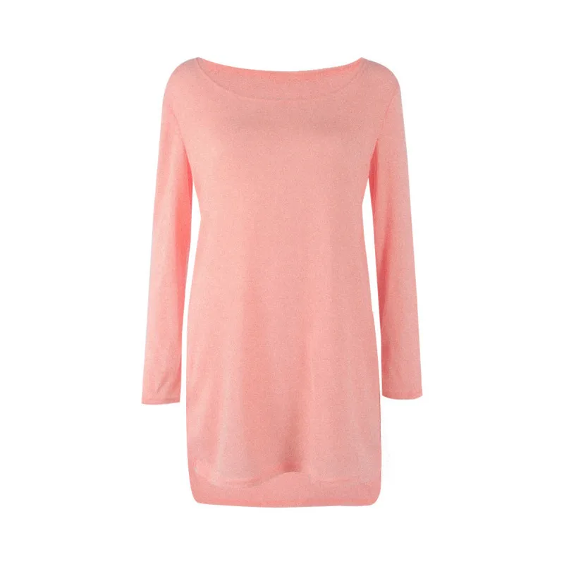 2018 Long Sleeve Sweater Dress O Neck Casual Side Zipper Irregular Hem Winter Clothes Women Loose Pullover Kardigany Damskie Wy* | Женская