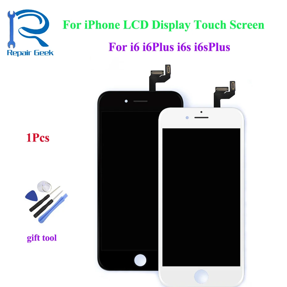 

Запасной ЖК-дисплей AAA качества для iPhone 6 6S Plus с 3D сенсорным экраном, дигитайзер в сборе, дисплей без битых пикселей