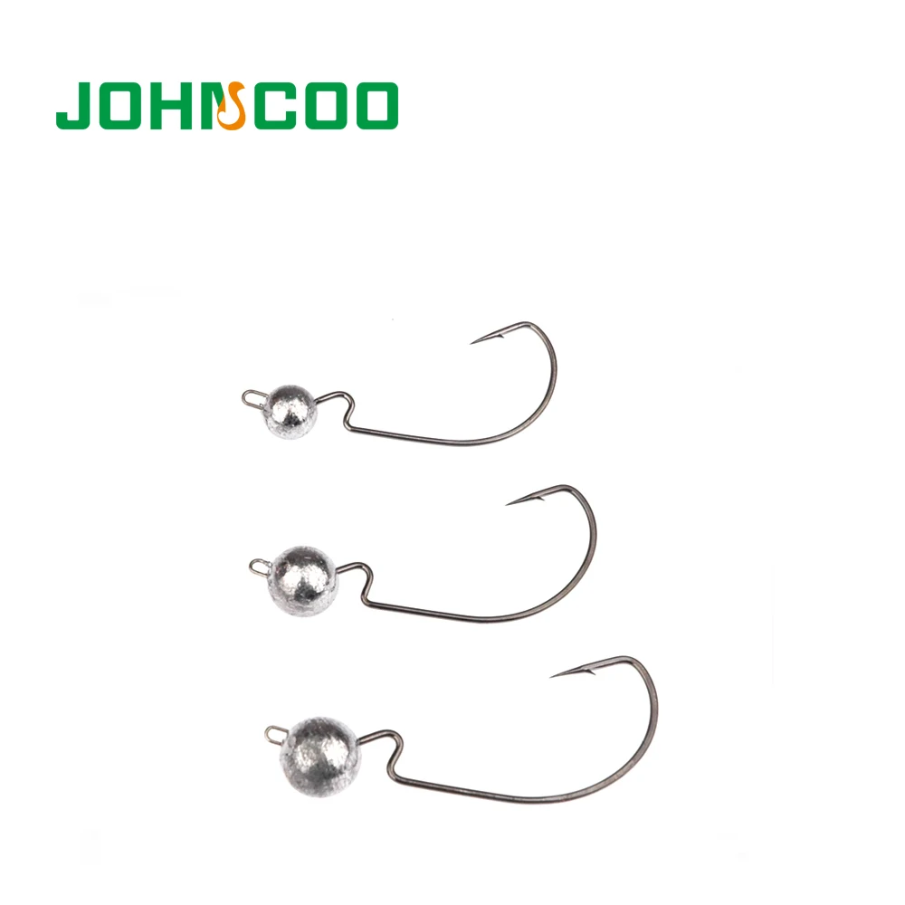 JOHNCOO 10 шт. Новый свинцовый джиг Крючки для головы 3 5 г 7 Рыболовная Приманка Мягкая