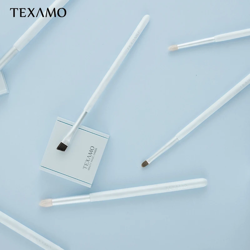 Texamo 6 шт. макияж для глаз набор начинающих кисти инструментов Тени век подводка