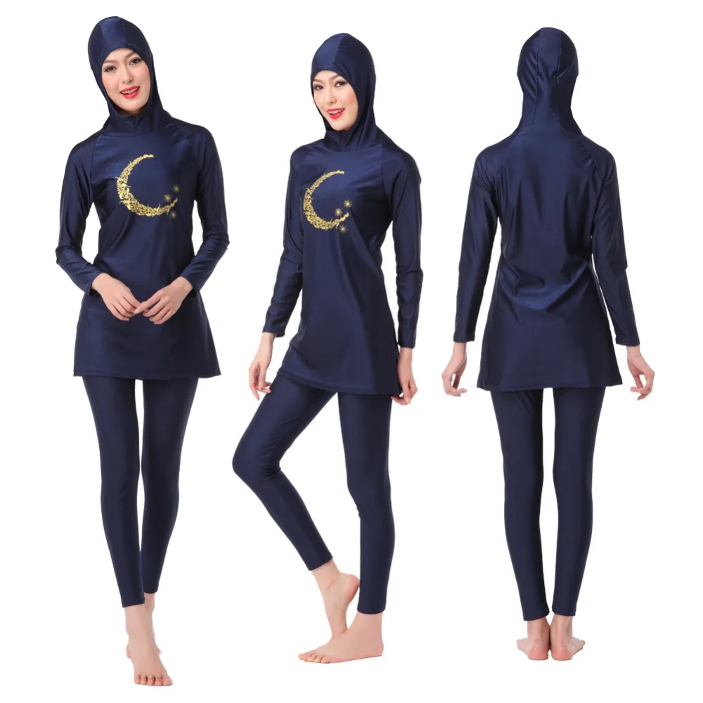 Swimsuit Supplier Muslim Swimwears for Women Female Bathing Suit Modest Full Cover Hijab Burkinis Plus Size XS-XXXL | Спорт и