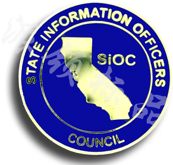 

shiny round blue logo badge