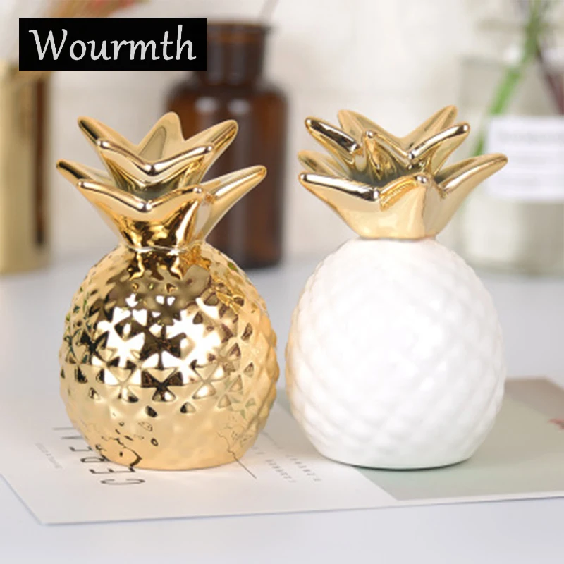 Wourmth Керамические коробки для денег с ананасом украшения современной копилки