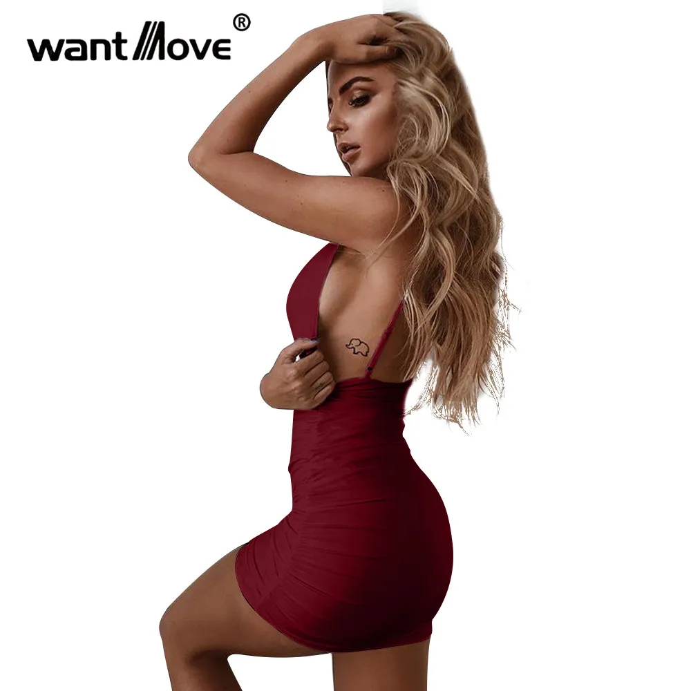 Женское облегающее платье Wantmove однотонное с открытыми плечами круглым вырезом и