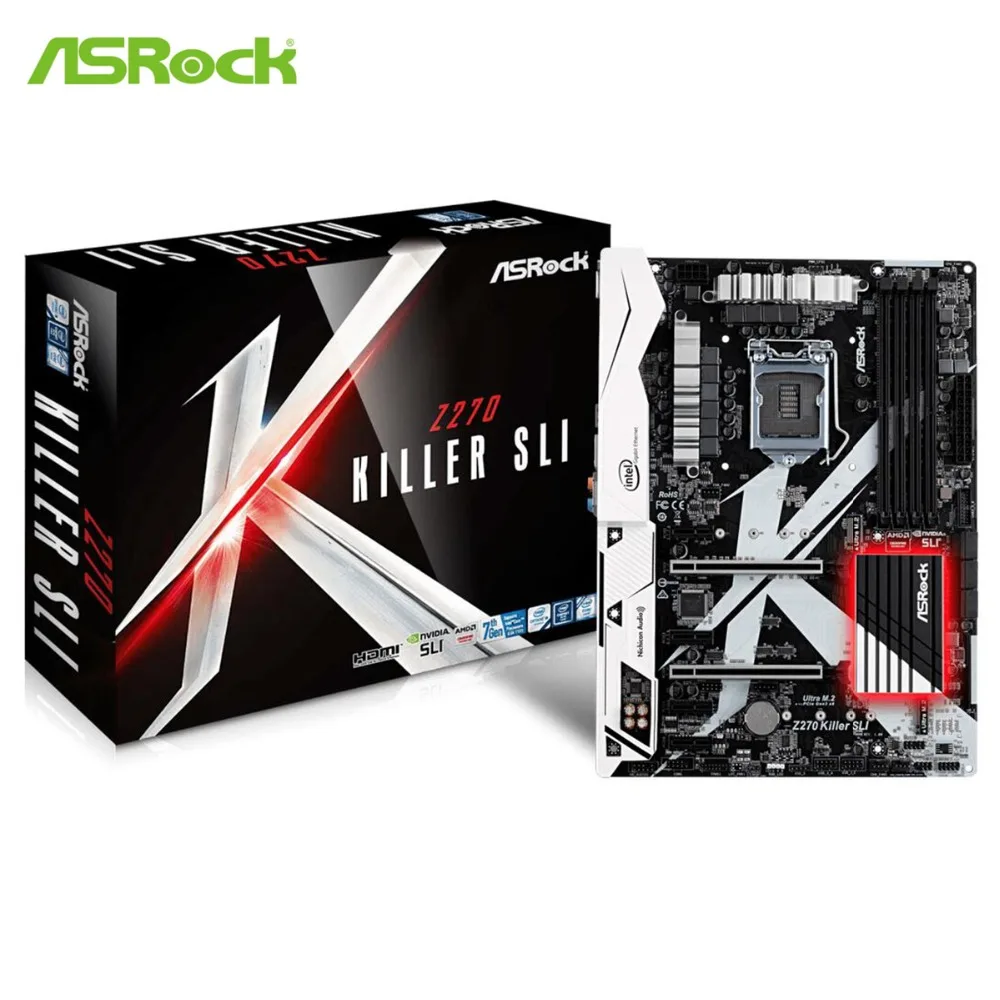 Материнская плата ASRock Z270 убийца для Intel LGA1151 разъем SATA 6 ГБ/сек. ультра M.2 интерфейс