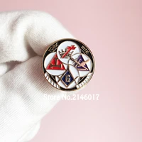 19 5mm masonic masonry knights templar enamel brooches and pins free masons york rite freemason lapel pin badges metal crafts