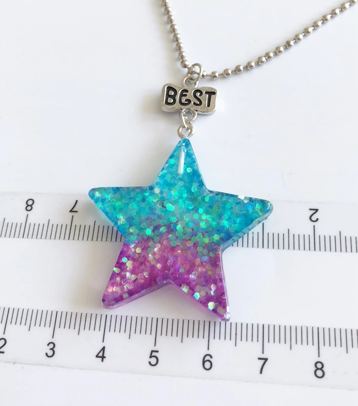 2 шт./компл. подвеска Best Friends звезда луна ожерелье стерео имитация креативное BFF